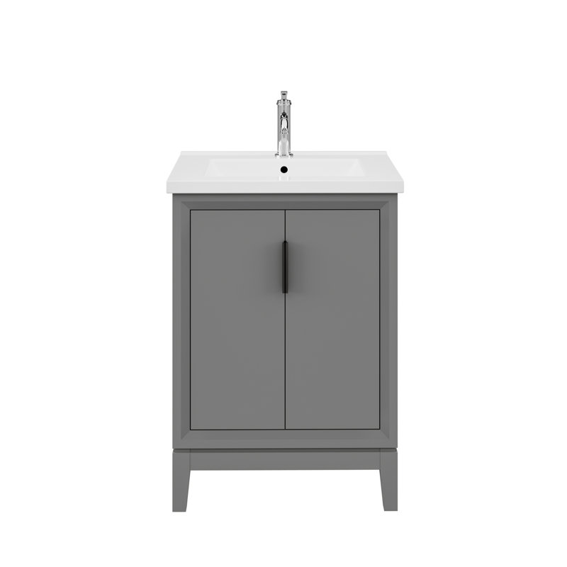 Finck 24'' Single Bathroom Vanity & Reviews AllModern